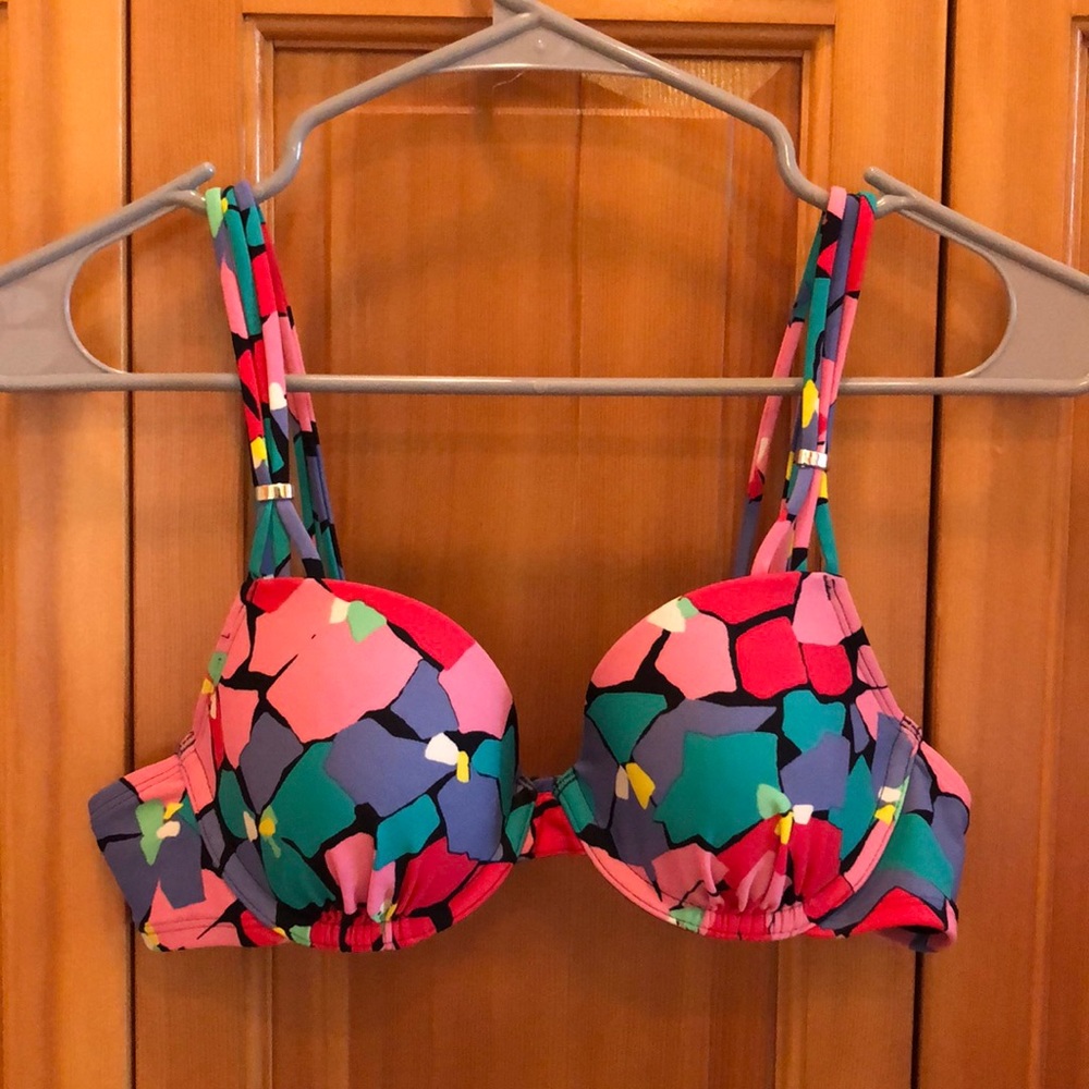 Aerie Patterned Bikini Top